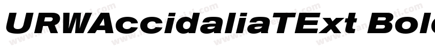 URWAccidaliaTExt Bold字体转换